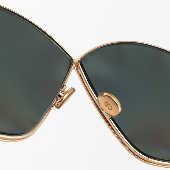 Christian Dior DiorStellaire2 Gold-Tone Butterfly Sunglasses - Picture 8 of 11